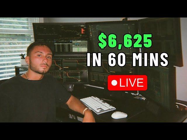 LIVE TRADING - $6,625 Profit Trading Futures