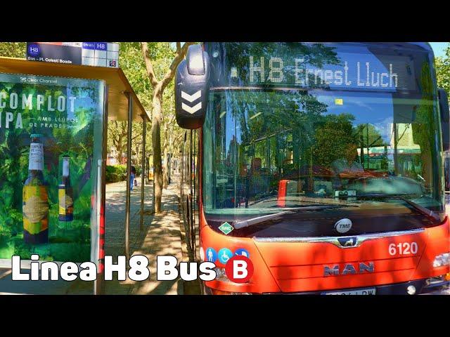 H8 Bus - Barcelona Bus - Full trip