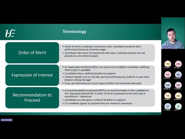 Webinar – HSE Panel