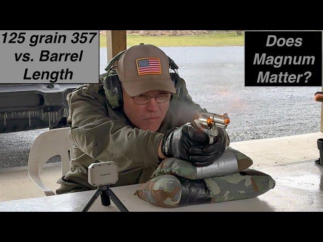 125 grain 357 JHP vs Barrel Length: Does Magnum Matter?