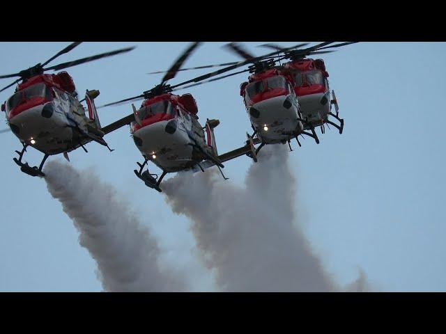Sarang aerobatic team, performance at the MAKS 2021 airshow.