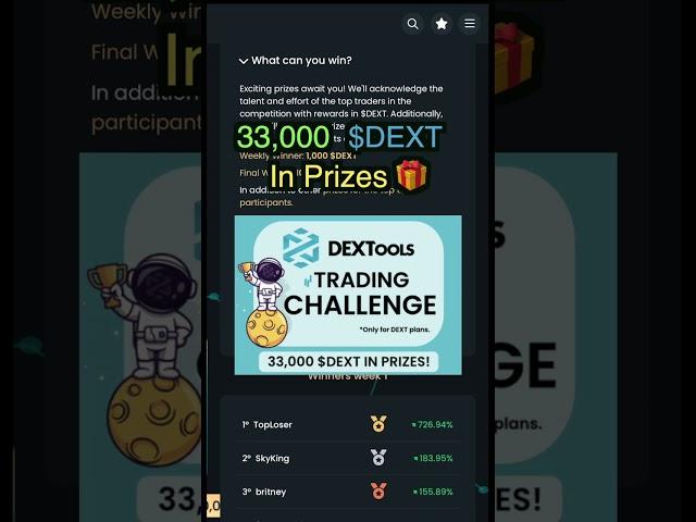 DEXTools Trading Challenge Live!