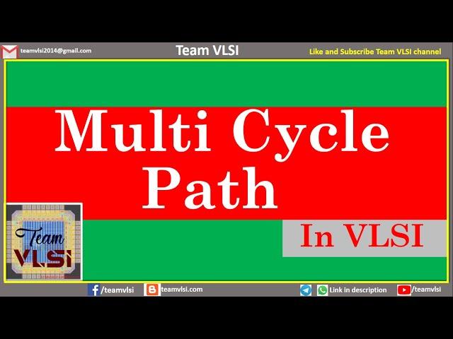 Multi cycle path in VLSI | Multi cycle path Constraint | Multi cycle path example
