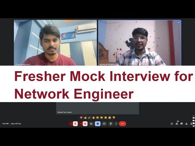 Fresher Mock interview for  Network Engineer | Ramesh Tech Library