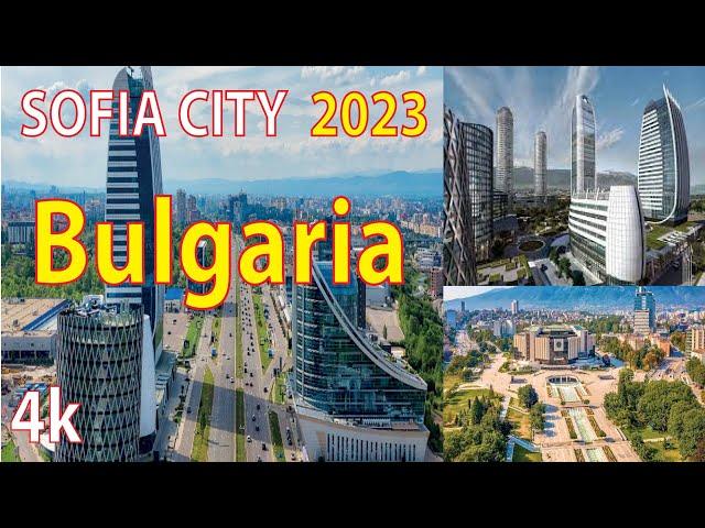 Sofia City , Bulgaria 4K By Drone 2023