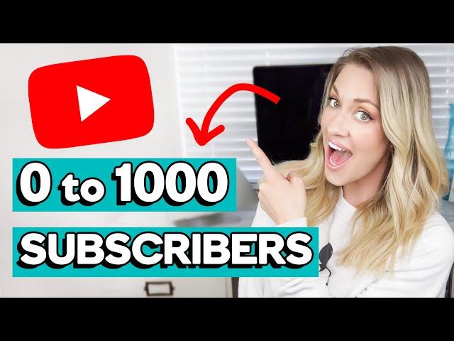 HOW TO GET YOUR FIRST 1000 YOUTUBE SUBSCRIBERS: 5 Tips to Grow Your Small YouTube Channel Fast!