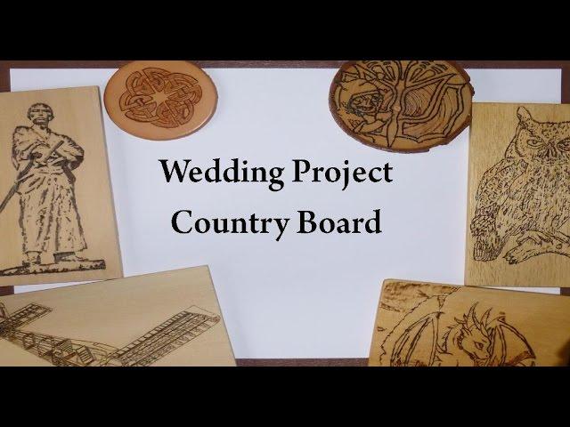 Pyrography project - Wedding Piece