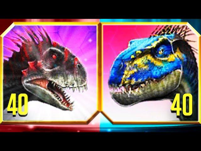 MAX SCORPIOS REX VS INDORAPTOR GEN 2  Jurassic World: The Game - (New Dinosaur-Hybrid Battles)