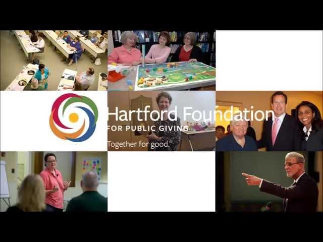 Hartford Foundation logos throughout the years