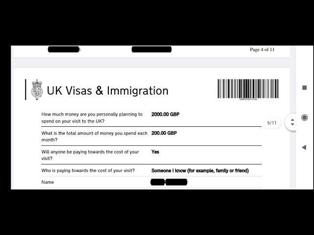 How to fill UK Visitor Visa application form