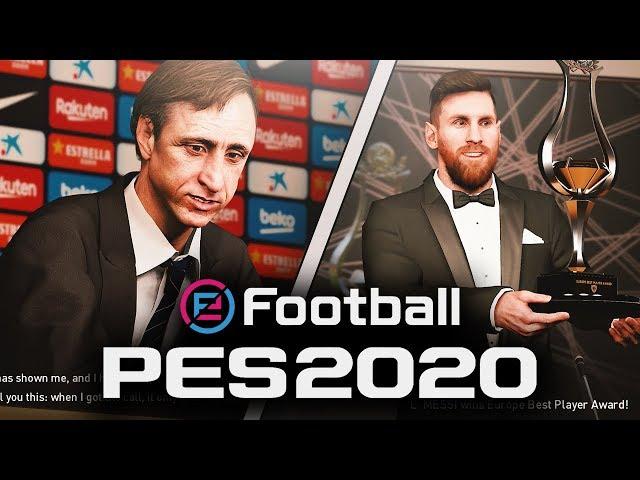 PES 2020 BARCELONA MASTER LEAGUE WITH CRUYFF!! IS THIS BETTER THAN FIFA 20 CAREER MODE?!