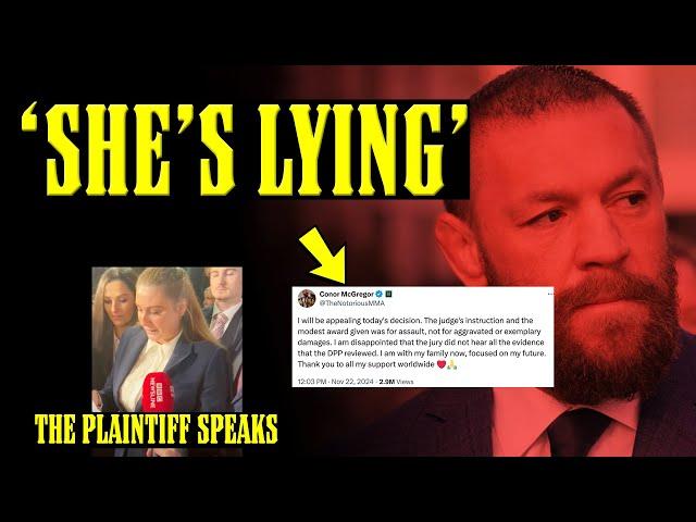 Conor McGregor LASHES OUT after GUILTY VERDICT! The "Victim" SPEAKS PUBLICLY for the 1st Time!