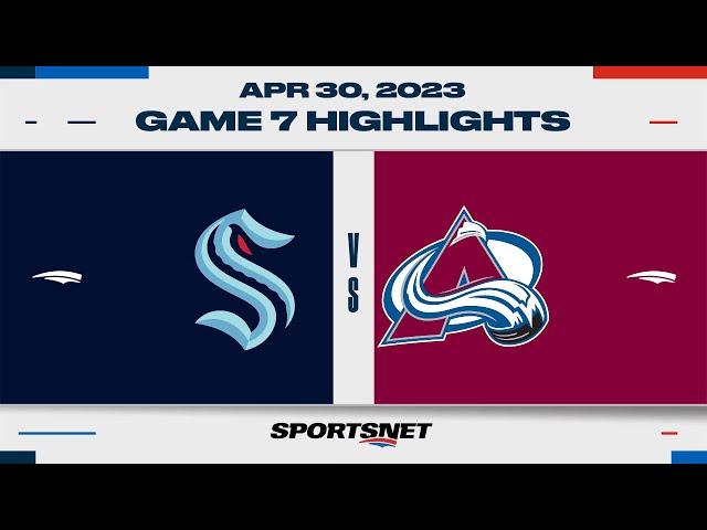 NHL Game 7 Highlights | Kraken vs. Avalanche - April 30, 2023