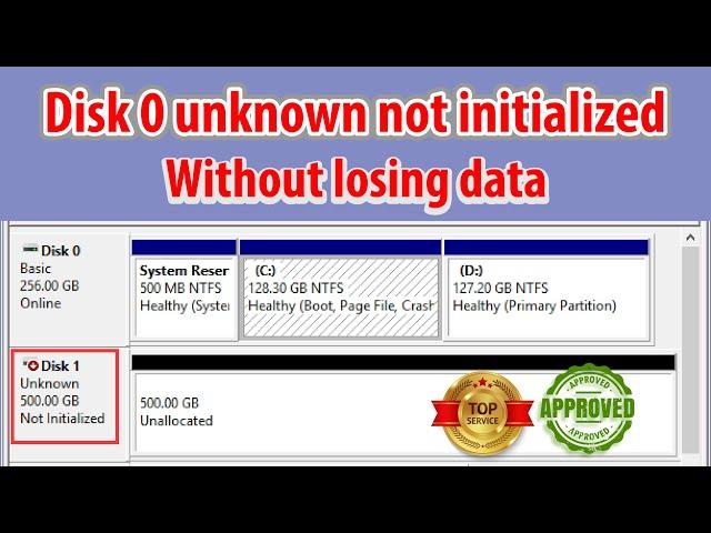 Disk 0 unknown not initialized | Bablu Academy