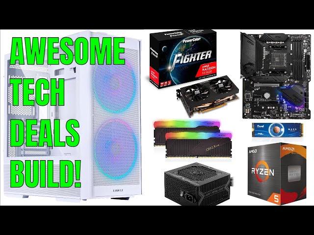 Building A Budget Gaming PC From Black Friday Deals! Live Chat & PC Build / Review