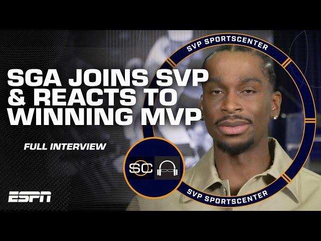 Shai Gilgeous-Alexander reacts to winning NBA MVP & details emotional press conference