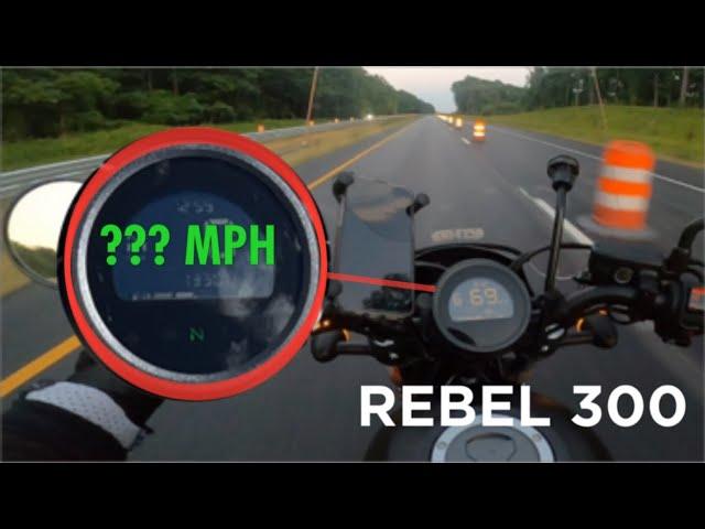 Honda Rebel 300 Top Speed