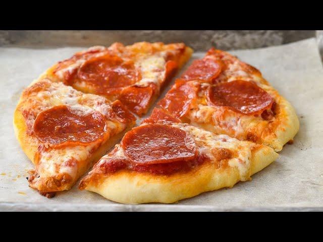 No Yeast Pizza Dough | Personal size pizza