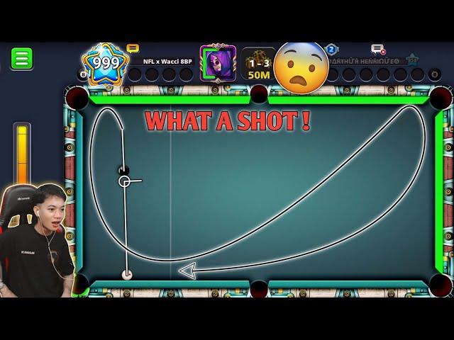 WHAT A SHOT!  8Ball Pool TRICKSHOT 999 LEVEL