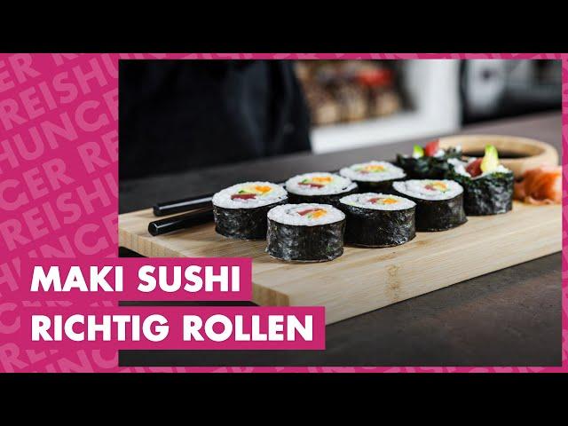 Maki Sushi richtig rollen - wie geht das? [Einfache Anleitung in 6 Schritten]