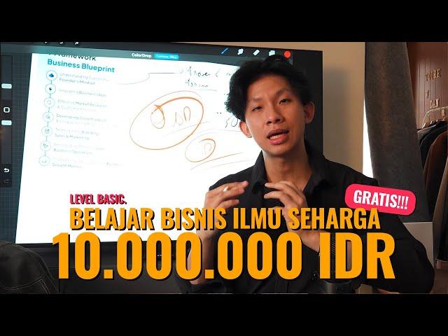 Kelas Harga 10JUTA belajar BISNIS buat kalian. (no BASA BASI / LANGSUNG KE INTI)