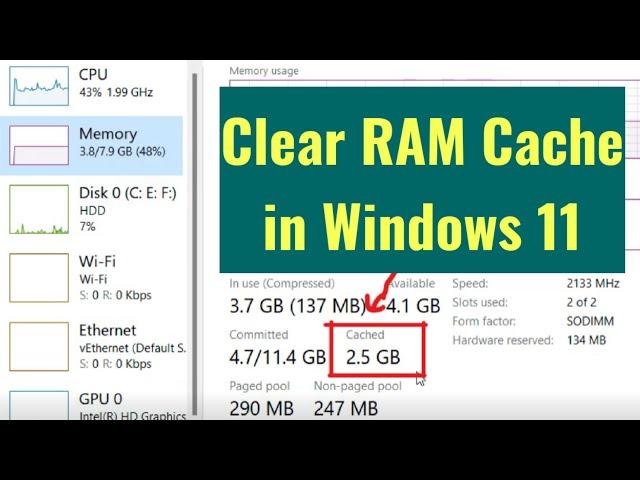 How to Clear RAM Cache in Windows 11