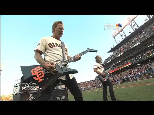 Metallica - Star Spangled Banner 2013 Giants vs Dodgers