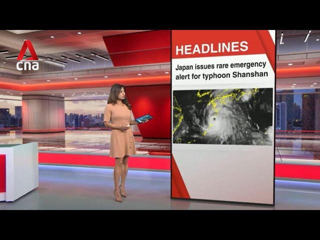 East Asia Tonight: Japan on high alert for Typhoon Shanshan, US and China seek to restabilise ties