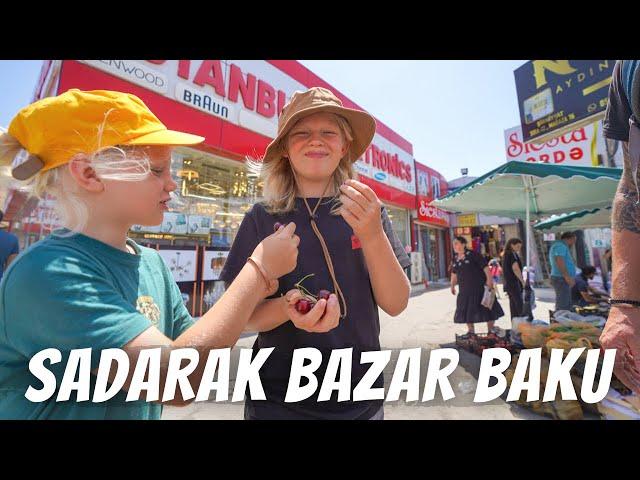 EXPLORING THE HUGE SADARAK BAZAR IN BAKU: Our first day out and about in Azerbaijan.