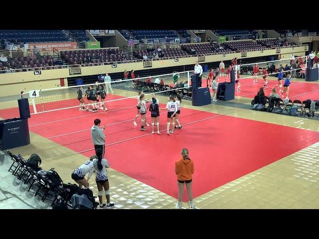 Hurricane Volleyball Club 15 National vs. U2VC 15 United Set 1 of 2 Shamrock Tournament