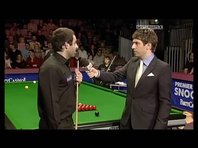 Ronnie O'sullivan takes the micky out of Peter Ebdon