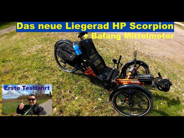 Liegerad / Neues Fahrzeug für Trike-Packing-Touren / Tricycle Hp Scorpion + Bafang