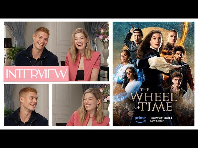 Josha Stradowski & Rosamund Pike about the struggle of adapting new The Wheel of Time seasons