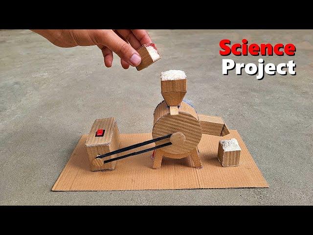 Science project for school 2024 | Mini flour/rice mill project