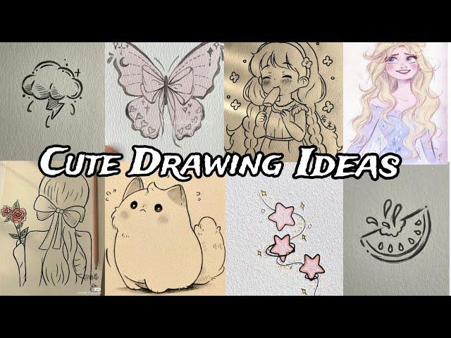 Cute Drawing Ideas | Aesthetic Drawing Ideas | Simple Drawing Ideas