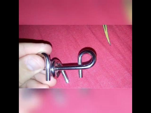 Металлическая головоломка "Петельки"