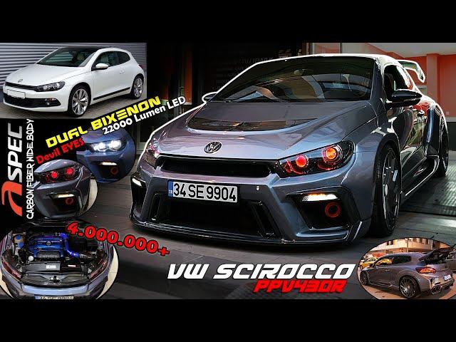 VW Scirocco REBUILD - A Spec PPV430R Wide Body // Dual BiXenon Devil Eyes - Custom