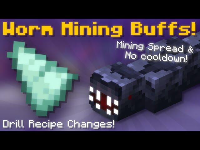 Worm Mining Buffs! Drill Recipe Changes + More! (Hypixel Skyblock News!)