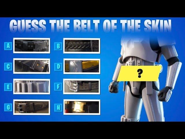 GUESS THE BELT OF THE SKIN IN FORTNITE | QUIZ FORTNITE #2