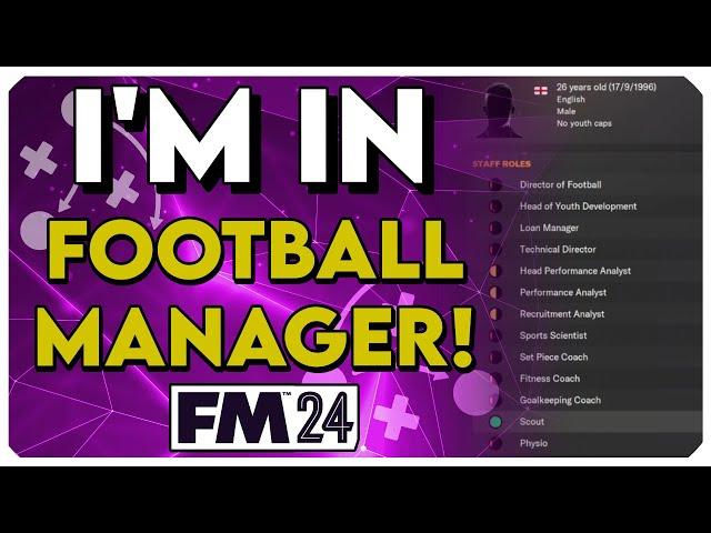 I'm in the Football Manager 2024 Game!