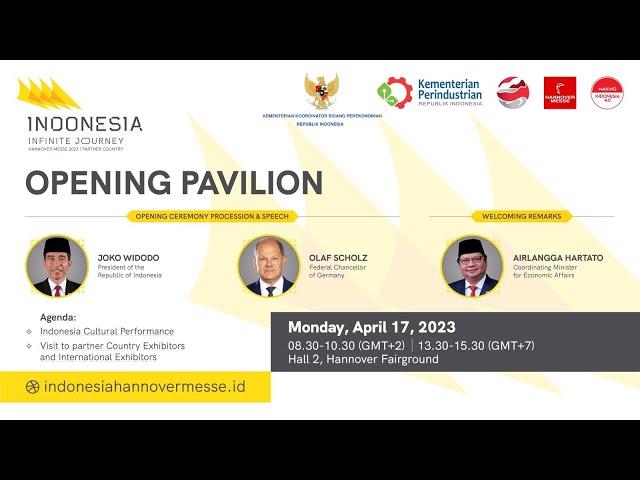 Hannover Messe 2023 - Opening Ceremony Indonesia Pavilion