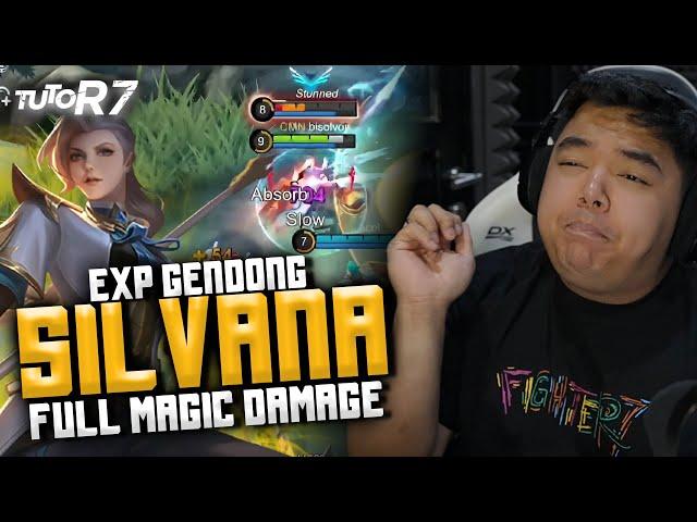 #TUTOR7 SILVANA TIPE NGEBOR DI EXP LANE | MAMPU NGE-GENDONG MESKI ADA DARK SYSTEM #RRQ #R7 #MLBB