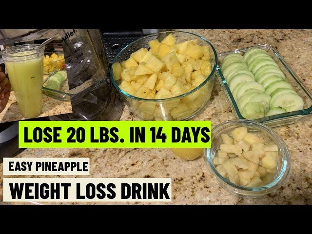 HOW I LOST WEIGHT FAST | SUPER FAST EASY PINEAPPLE WEIGHT LOSS DRINK | Quick Results Flat Stomach