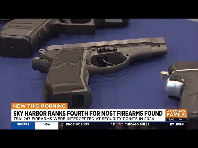 Sky Harbor ranks 4th in U.S. for most firearms found at security checkpoint