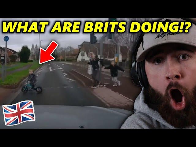 AMERICAN Reacts to the UK's WORST Drivers! *Crashes and Close Calls*