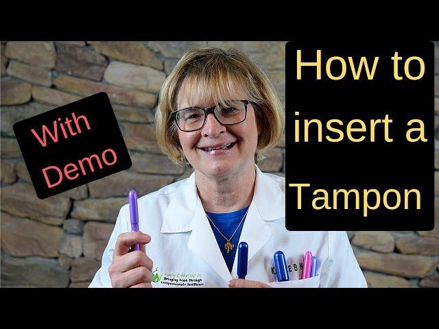 How To Put In A Tampon-Step by Step