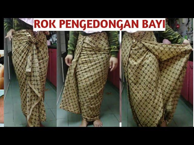 TUTORIAL ROK PAKAI KAIN BATIK {KAIN JARIK}