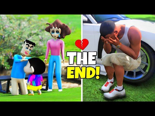 Shinchan Meet MOM and DAD | SHINCHAN leaves Franklin Home in GTA 5