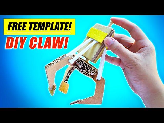 How To Make DIY Claw for Homemade Claw Machine | Free Template Provided