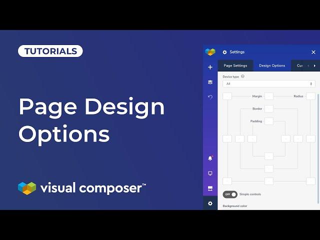 How to Use the Page Design Options in Visual Composer